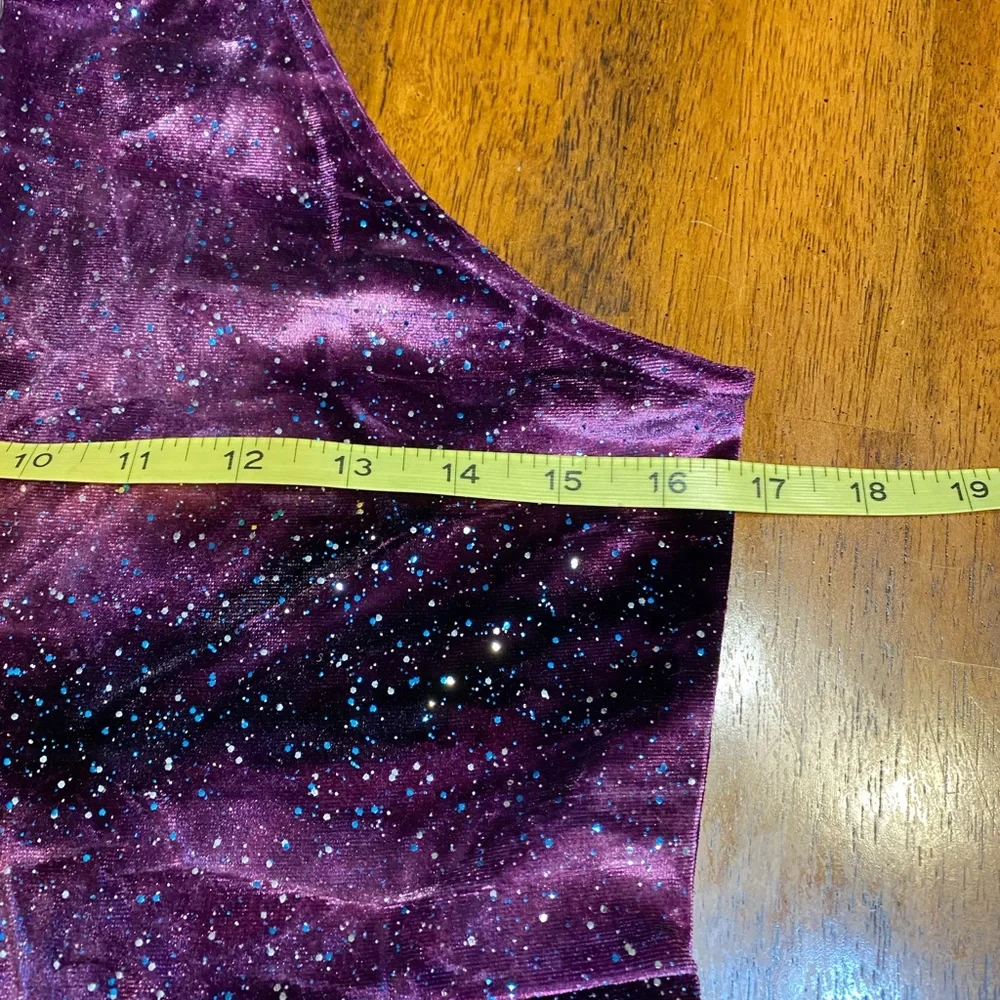 Justice purple velvet galaxy dress. Size 16